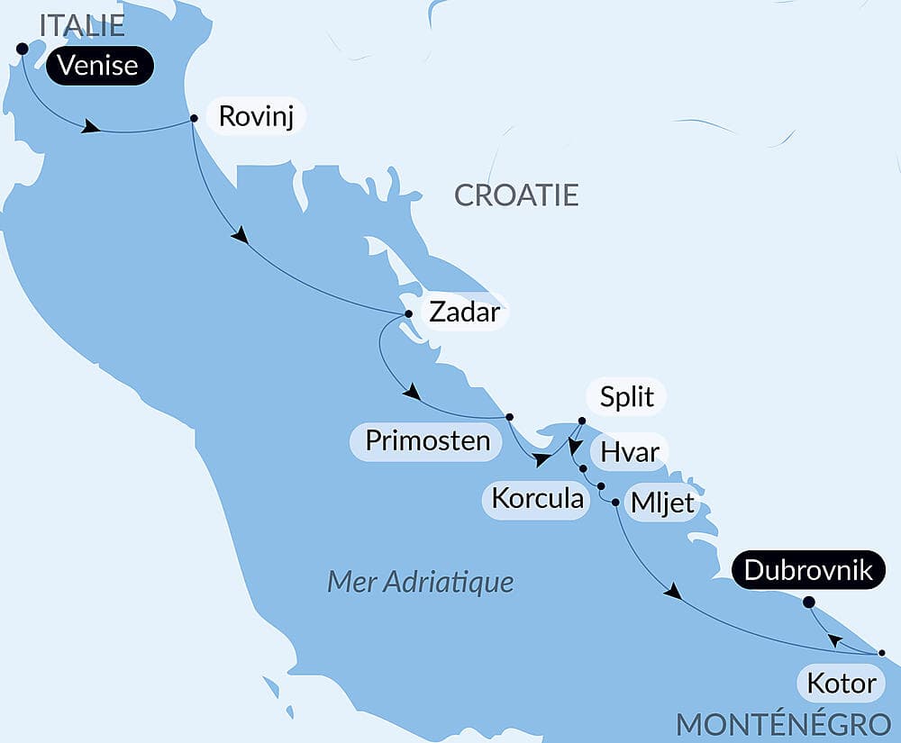 Merveilles naturelles et joyaux culturels de Dalmatie null