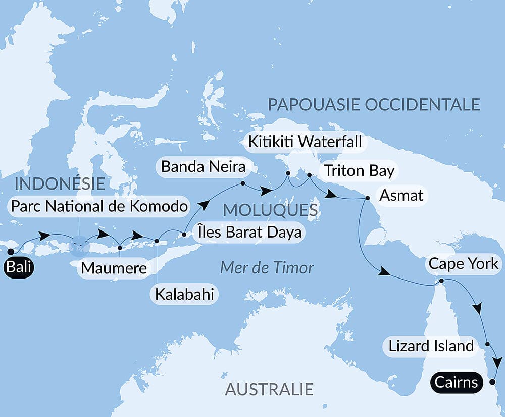 Odyssée tropicale entre Indonésie et nord-est Australien null