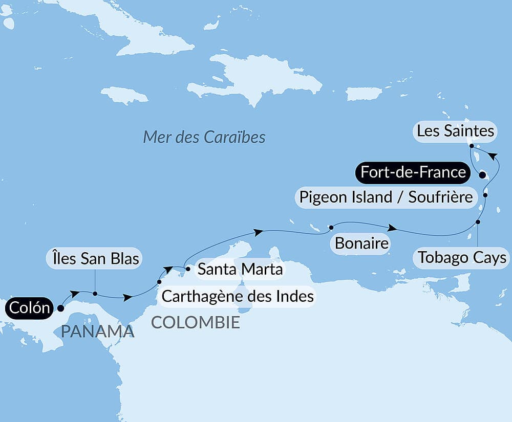 Panama, Colombie et les îles Caraïbes  null