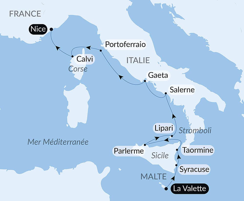 Rivages italiens et île de Beauté