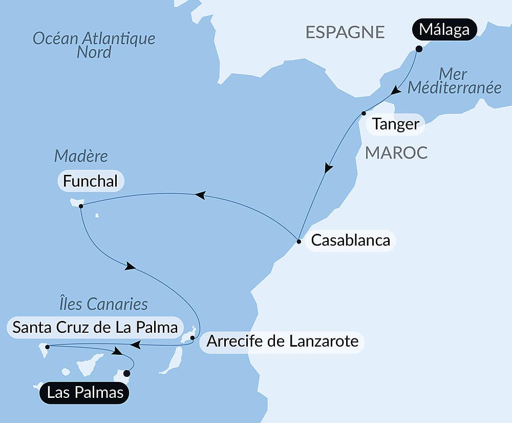 Odyssée atlantique de la péninsule ibérique aux Canaries  null