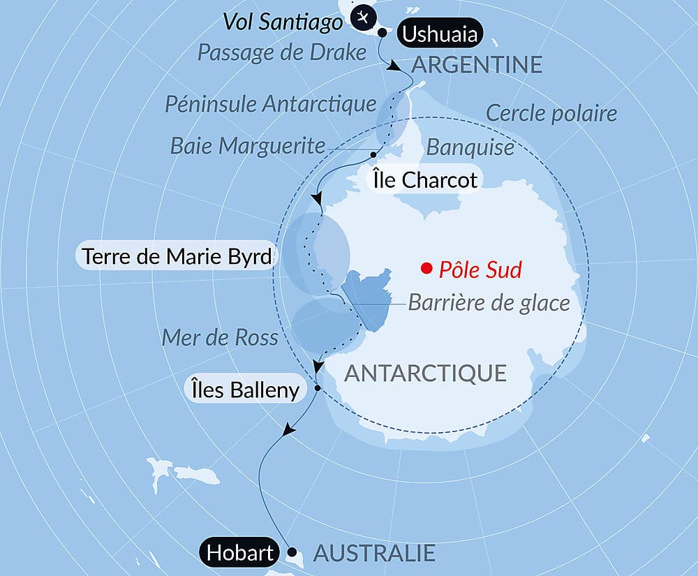 Entre deux continents, terres inexplorées occidentales d'Antarctique null