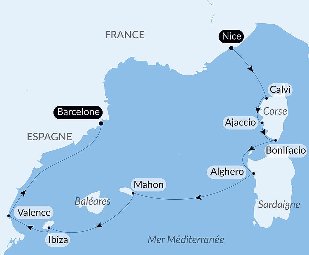 Île de Beauté, Sardaigne et rivages ibériques  null