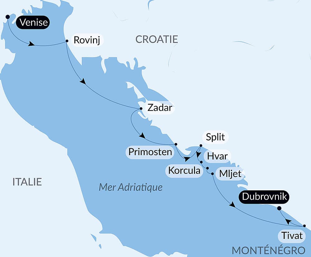 Merveilles naturelles et joyaux culturels de Dalmatie null