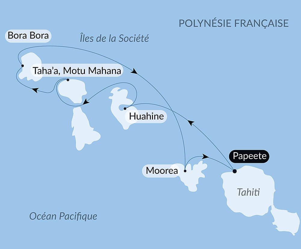 Tahiti et les îles de la Société