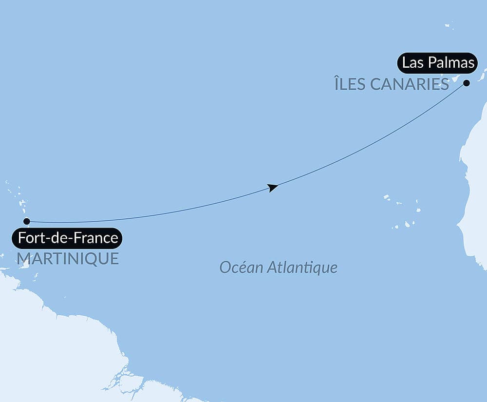 Voyage en Mer : Las Palmas - Fort de France