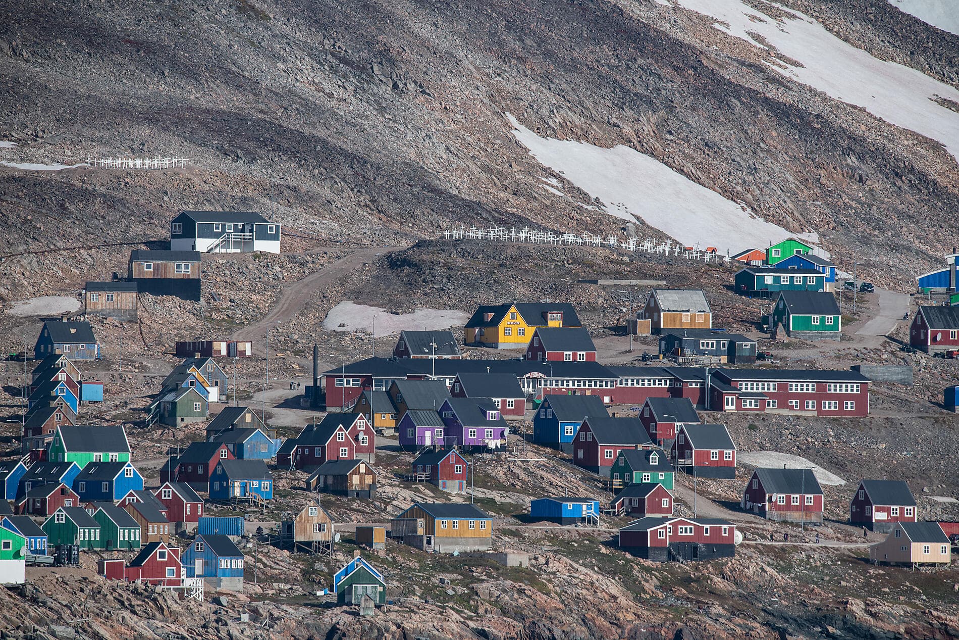 Le pôle Nord géographique et côte est du Groenland 